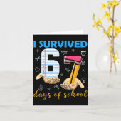 I Survived 67 Days Of School Students Teachers 100 Kaart (Gele Bloem)