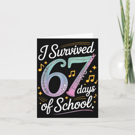 I Survived 67 Days Of School - Teachers Students M Kaart (Voorkant)