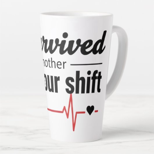 I Survived Another 12-Hour Shift Nurse Coffee Mug  (Angle droit)