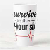 I Survived Another 12-Hour Shift Nurse Coffee Mug (Devant)