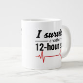 I Survived Another 12-Hour Shift Nurse Coffee Mug  (Devant droit)