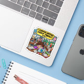 I Survived Another Group Project Barely Funny Sticker (Laptop met iPhone)