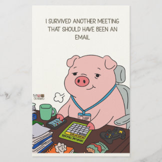 I Survived Another Meeting Briefpapier