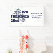 I Survived Blue Covid Virus Banner (Insitu)