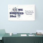 I Survived Blue Covid Virus Banner (Beurs)