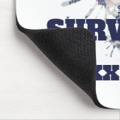 I Survived Blue Covid Virus Gel Muismat (Hoek)