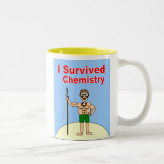 I Survived Chemistry Tweekleurige Koffiemok