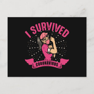 I Survived Coronavirus Covid 19 Survivor Briefkaart