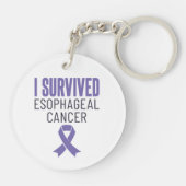 I Survived Esophageal Cancer Warrior Survivor Sleutelhanger (Achterkant)