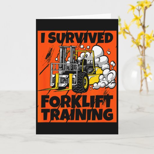 I Survived Forklift Training, New Forklift Operato Kaart (Gele Bloem)
