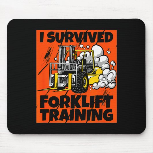 I Survived Forklift Training, New Forklift Operato Muismat (Voorkant)
