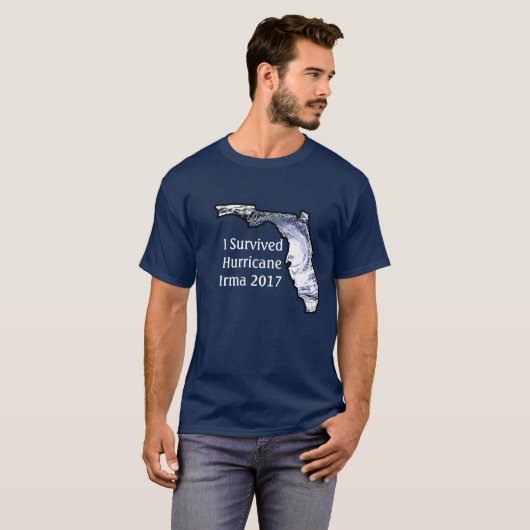 I Survived Hurricane Irma 2017 Shirt (Voorkant volledig)