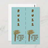 I Survived Irene Bookmarkers Briefkaart (Voorkant / Achterkant)