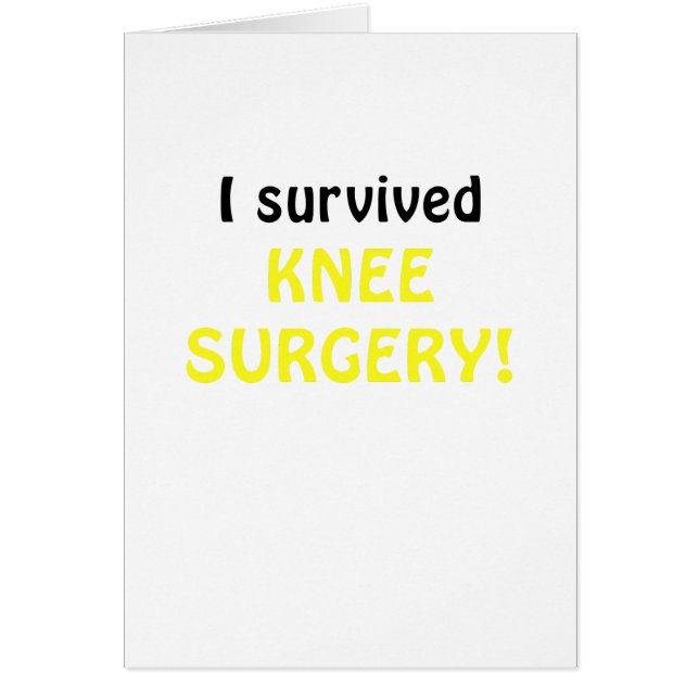 I Survived Knee Surgery (Voorkant)
