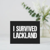 I Survived Lackland AFB Basic Milous Training Briefkaart (Staand voorkant)