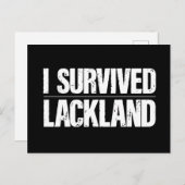I Survived Lackland AFB Basic Milous Training Briefkaart (Voorkant / Achterkant)