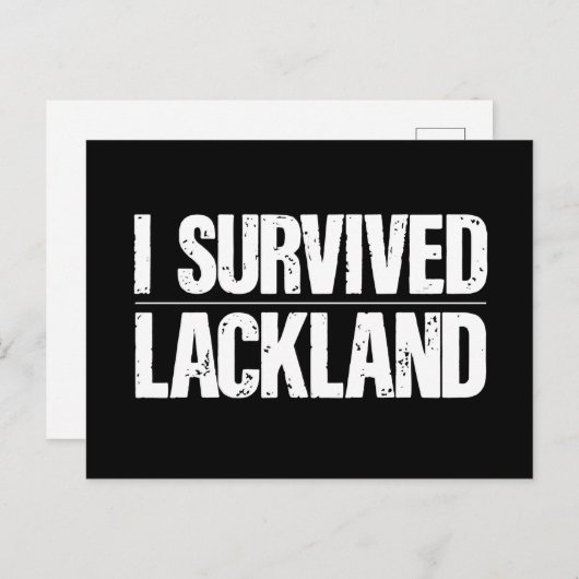 I Survived Lackland AFB Basic Milous Training Briefkaart (Voorkant / Achterkant)