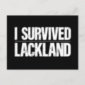 I Survived Lackland AFB Basic Milous Training Briefkaart (Voorkant)