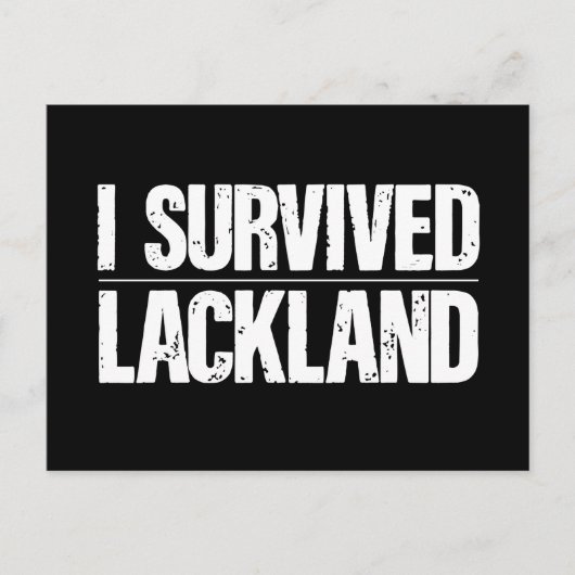 I Survived Lackland AFB Basic Milous Training Briefkaart (Voorkant)
