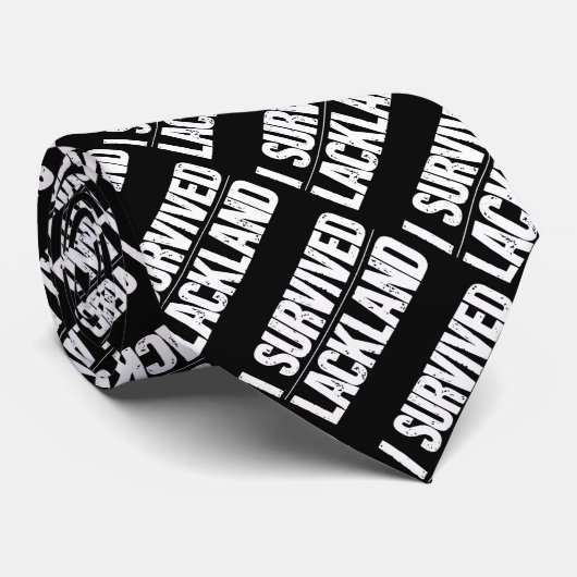 I Survived Lackland AFB Basic Milous Training Stropdas (Opgerold)