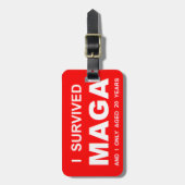 I Survived MAGA Bagagelabel (Voorkant verticaal)