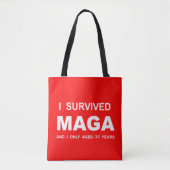 I Survived MAGA Draagtas (Voorkant)