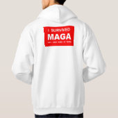 I Survived MAGA  Hoodie (Achterkant)