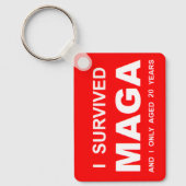 I Survived MAGA Sleutelhanger (Voorkant)