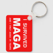 I Survived MAGA Sleutelhanger (Achterkant)