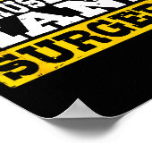 I Survived My Husband's Hand Surgery Funny Recover Poster (Hoek)