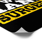 I Survived My Wife's Hand Surgery Funny Recovery  Poster (Hoek)