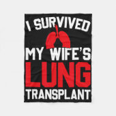 I Survived My Wife's Lung Transplant, New Lung  Fleece Deken (Voorkant)