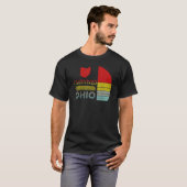 I Survived Ohio map Meme nood retro T-shirt (Voorkant volledig)