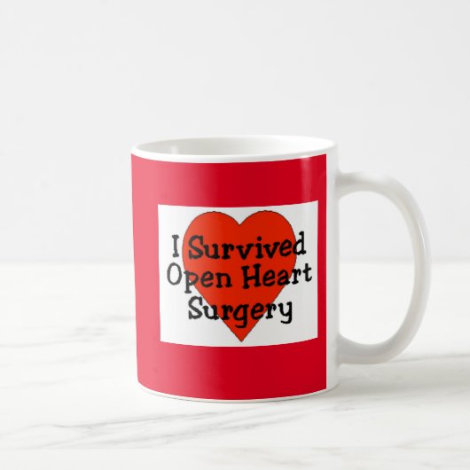 I Survived Open Heart Surgery Coffee Mok (Rechts)