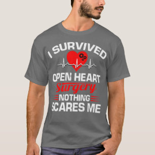I Survived Open Heart Surgery Gifts Recovery Manne T-shirt