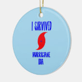 I Survived oricane Ida Keramisch Ornament (Links)