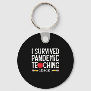 I Survived Pandemic Teaching 2020 2021 Apple Sleutelhanger