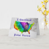 I Survived Polar Vortex Kaart (Gele Bloem)