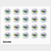 I Survived Polar Vortex Ronde Sticker (Vel)