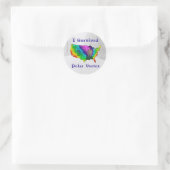 I Survived Polar Vortex Ronde Sticker (Tas)