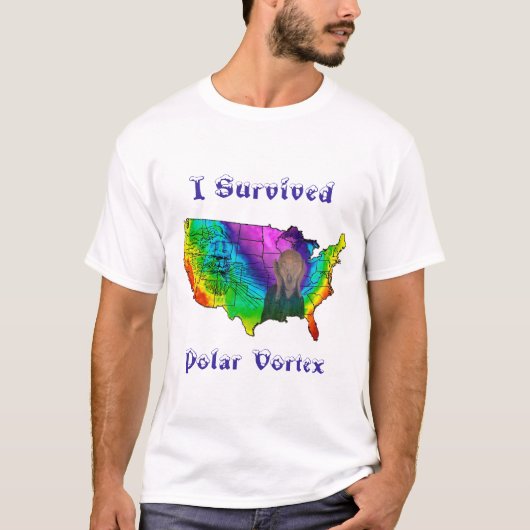 I Survived Polar Vortex T-shirt (Voorkant)