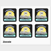I Survived Trail Ridge Road Vierkante Sticker (Vel)