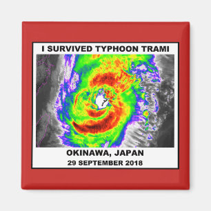 I Survived Typhoon Trami Magneet