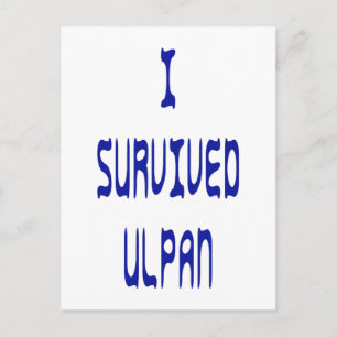 I Survived Ulpan Briefkaart