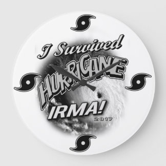 I Surviving Hurricane Irma Clock Grote Klok