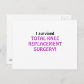 I Surviving Total Knee Replacement Surgery Briefkaart (Voorkant / Achterkant)