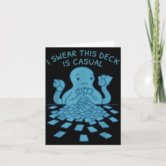I Swear This Deck Is Casual Funny Tabletop Gamer Q Kaart (Voorkant)