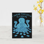 I Swear This Deck Is Casual Funny Tabletop Gamer Q Kaart (Gele Bloem)