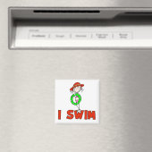 I Swim Girl Magnet (In Situ (Lave-vaisselle))