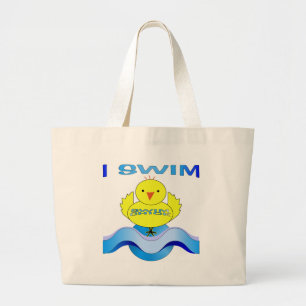 I Swim Grote Tote Bag